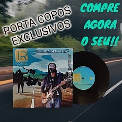 porta copos Igor Rol formato vinil produto oficial loja alternativa 560.Edição colecionável